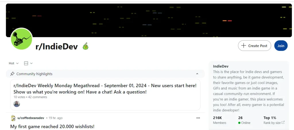 Indiedev Reddit