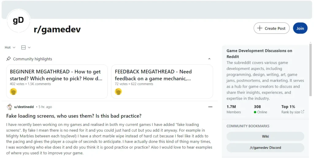 gamedev reddit